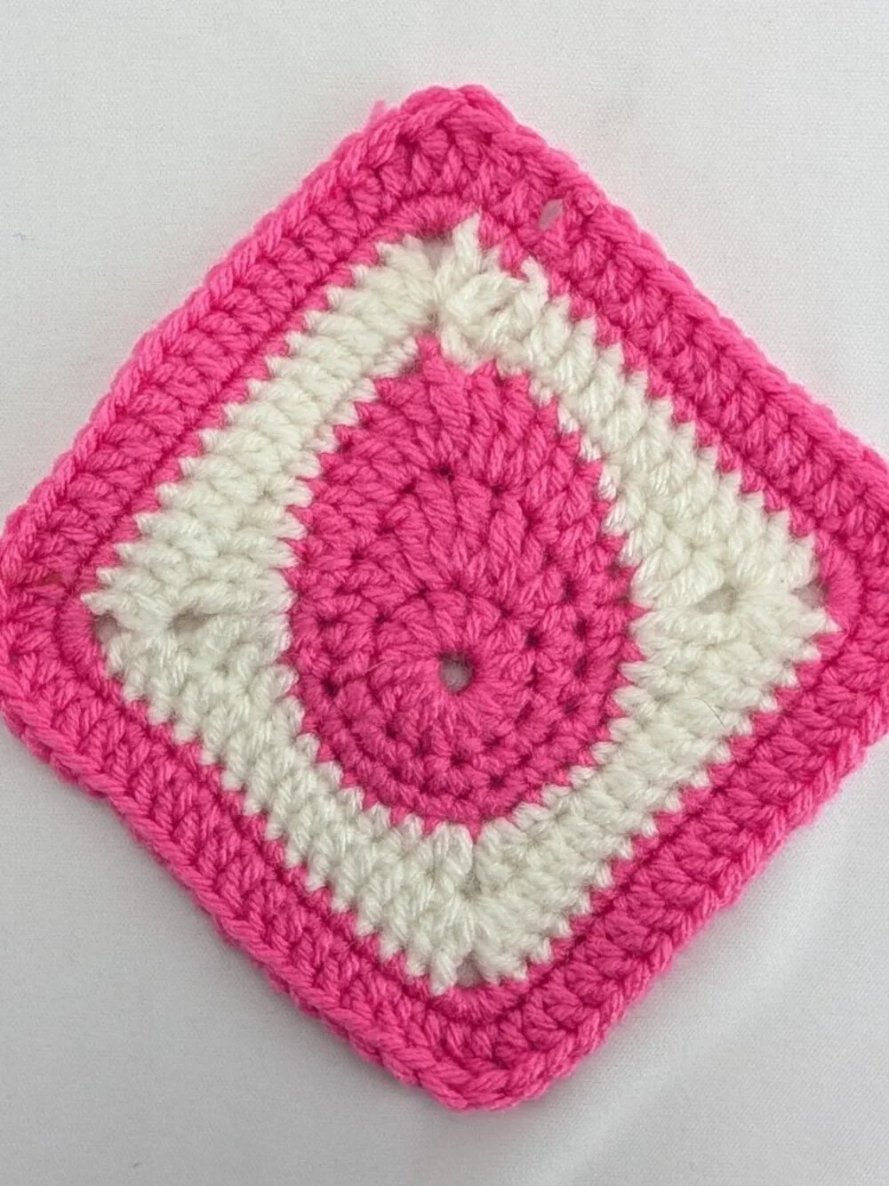 Handmade Crochet Potholders Set of 9 Multicolor Hot Pads Egg Center Rainbow 5